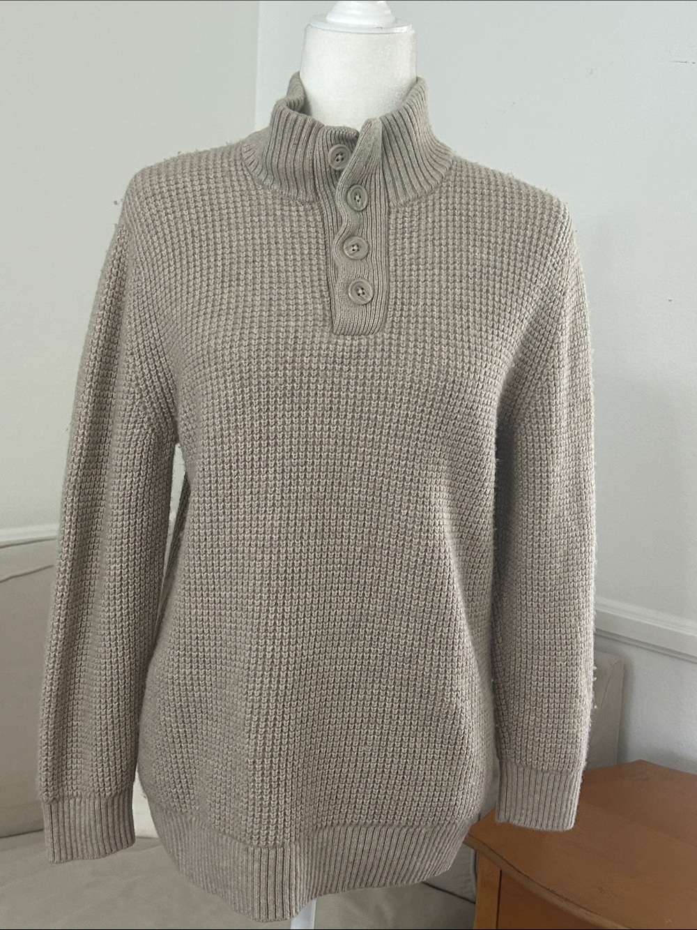 Candy & Caviar Wool blend Mock neck sweater
